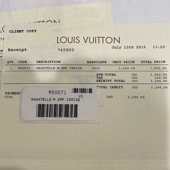 Authentic Louis Vuitton Bagatelle Empreinte Hobo handbag - Picture 14 of 14